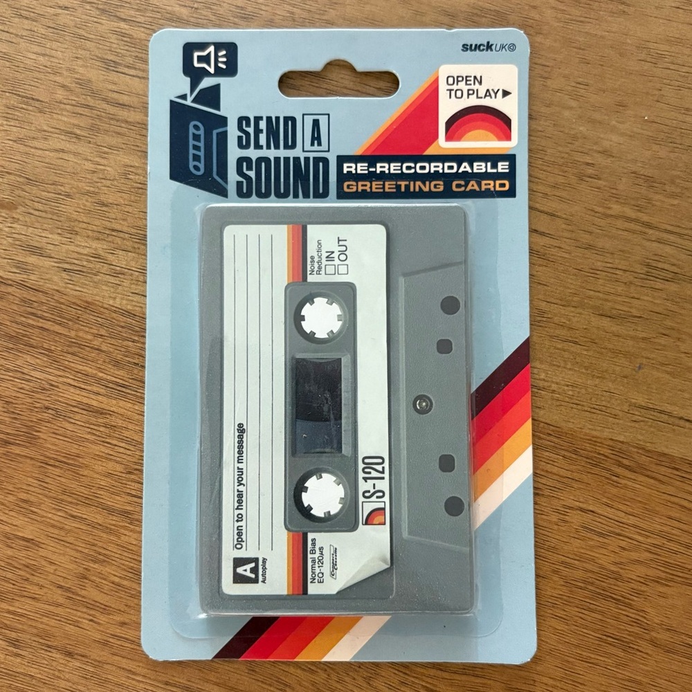 Retro Re-Recordable Tape Greeting Card